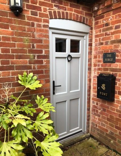 grey upvc front door